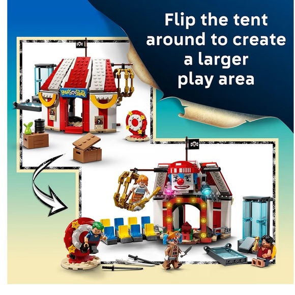 LEGO ONE Piece Buggy The Clown’s Circus Tent Building Blocks - 8+ - Picture 2 of 3